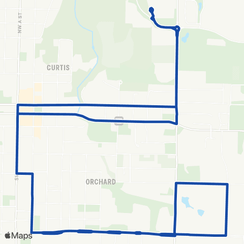 Ozark Regional Transit Route 17 map