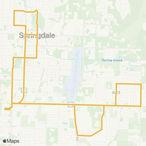 Ozark Regional Transit Route 63 map