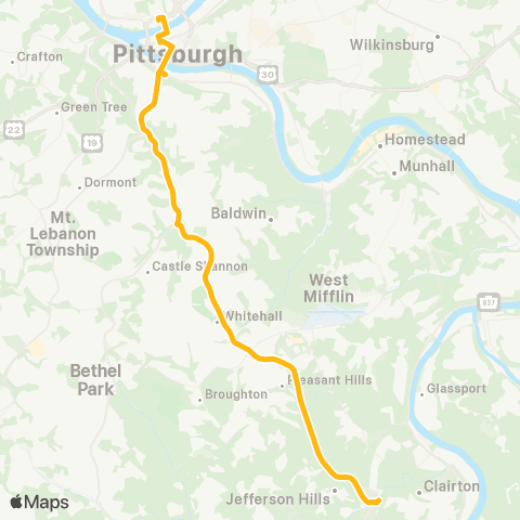 PRT Football Flyer South map