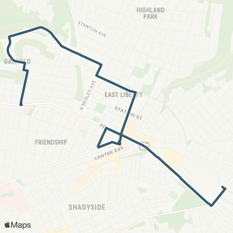 PRT Garfield Commons map