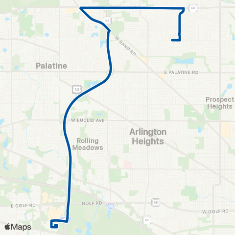 Pace Wheeling - Schaumburg map