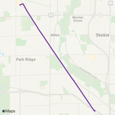 Pace Pulse Milwaukee Line map