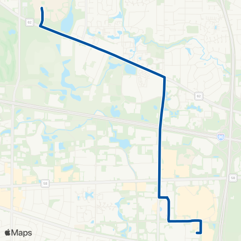 Pace NW Transportation Ctr - Harper College map