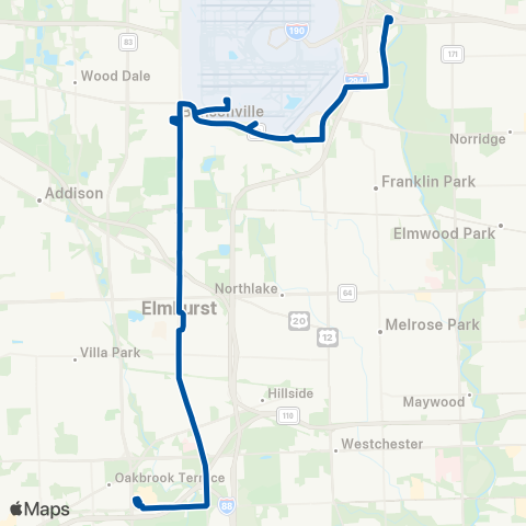 Pace River Road - York Road map