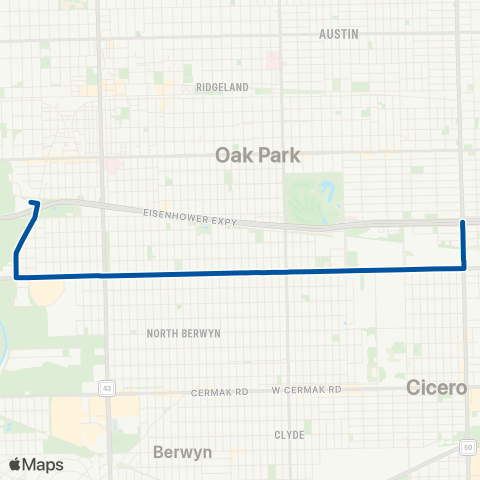 Pace East Roosevelt map