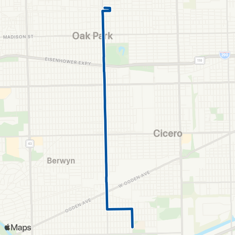 Pace Austin Boulevard map