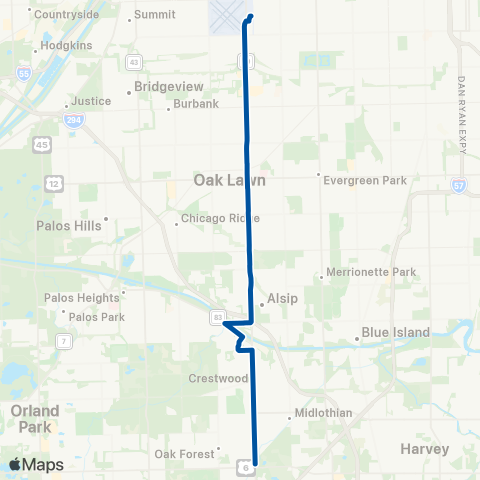 Pace South Cicero map