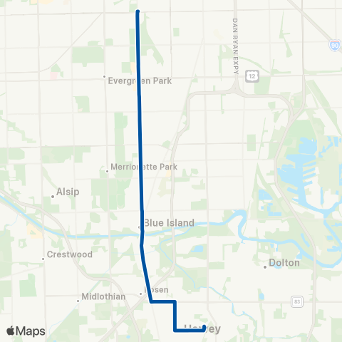 Pace South Western map