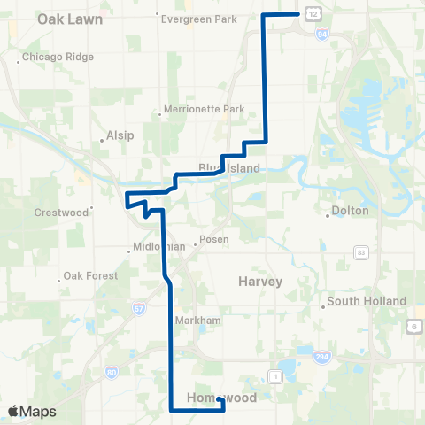 Pace Robbins - South Kedzie Avenue map