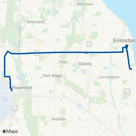 Pace Dempster Street map