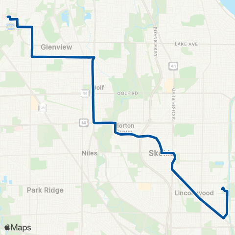 Pace Lincoln Avenue map