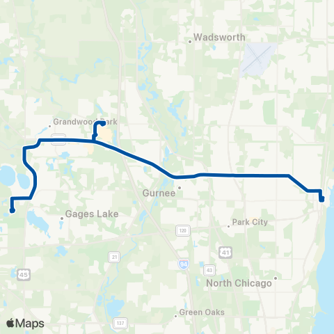 Pace Grand Avenue map