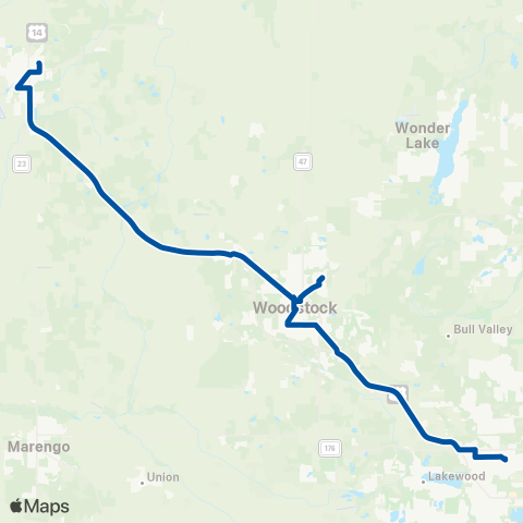 Pace Crystal Lake-Harvard map