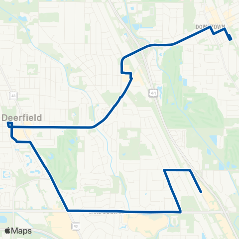 Pace Highland Park-Northbrook Court map