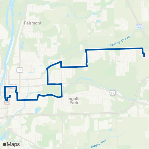 Pace East Joliet map