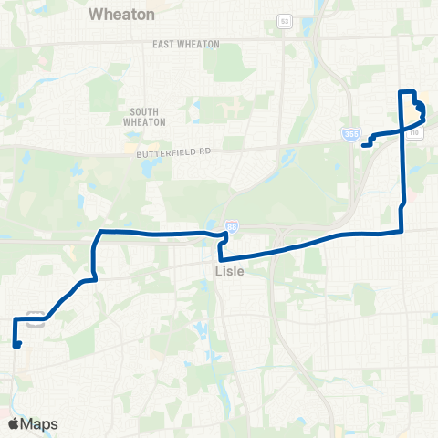 Pace Ogden Avenue map