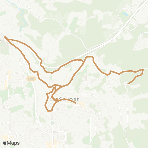 Palmbus PAD : Pl. Leclerc - Les Collines / Ctre Helio Marin map