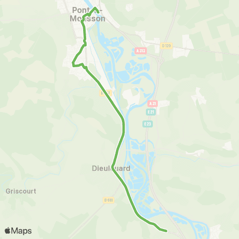 Le Bus - Lignes scolaires Lycée 10 map