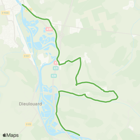 Le Bus - Lignes scolaires Lycée 13 map