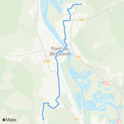 Le Bus Ligne Urbaine 2 map