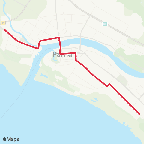 SEBE Aktsiaselts Raja - Mai - Karja - Vana-Pärnu map