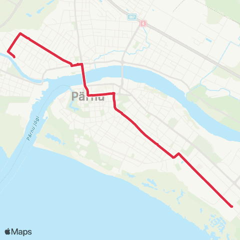 SEBE Aktsiaselts Raja - Mai - Karja - Uus-Sauga - Vana-Sauga map
