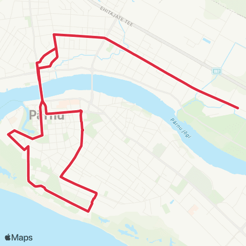 SEBE Aktsiaselts Haigla - Oja - Supelrand - Oja - Haigla map