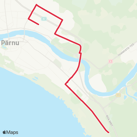 SEBE Aktsiaselts Merimetsa - Papiniidu - Haigla - Lina map