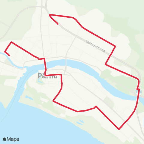 SEBE Aktsiaselts Vana-Sauga - Rannapark - Haigla - Savi - K-Kodu map