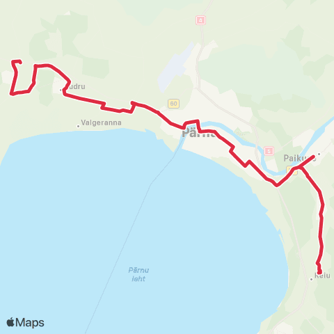 SEBE Aktsiaselts Audru Kool - Riia Mnt. - Sillaküla - Kuigu map