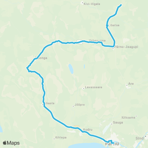 SEBE Aktsiaselts Rogenese - Pärnu-Jaagupi - Koonga - Pärnu map