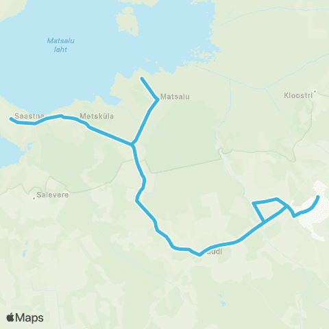 GoBus AS Lihula - Matsalu - Saastna - Lihula map