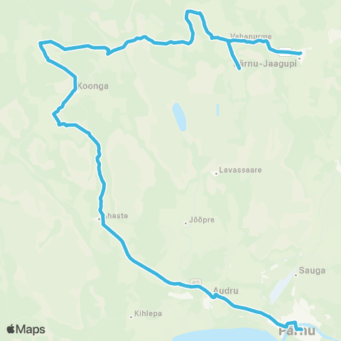 SEBE Aktsiaselts Pärnu - Koonga - Pärnu-Jaagupi map