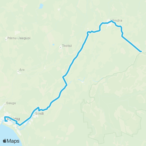 SEBE Aktsiaselts Kaansoo - Vändra - Tootsi - Pärnu map