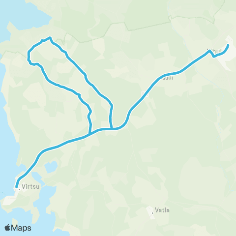 GoBus AS Ridaseristi - Salevere - Virtsu - Lihula map