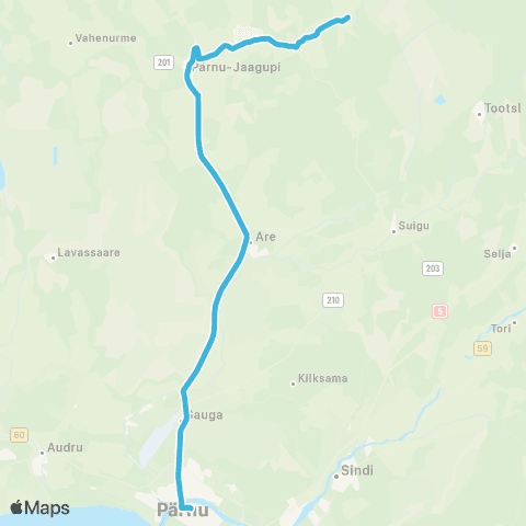 SEBE Aktsiaselts Pärnu - Pärnu-Jaagupi - Lehu map