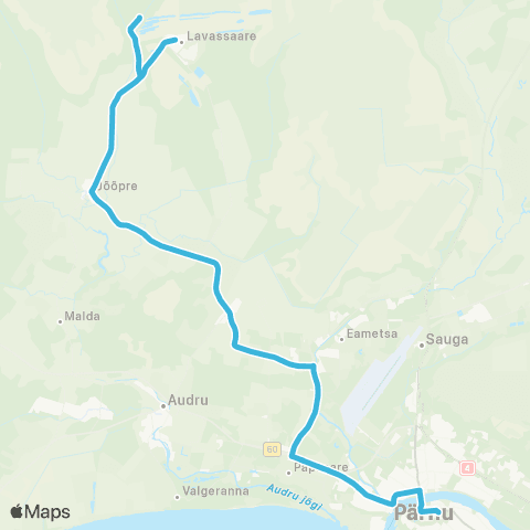 SEBE Aktsiaselts Pärnu - Sanga - Lavassaare map