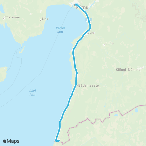 Aktsiaselts MK Autobuss Pärnu - Häädemeeste - Ikla Piiripunkt map