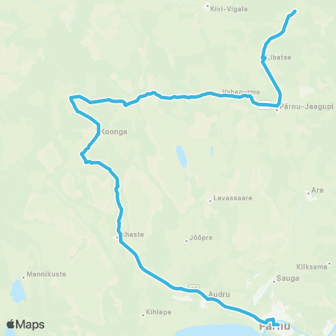 SEBE Aktsiaselts Rogenese - Pärnu-Jaagupi - Koonga - Pärnu map