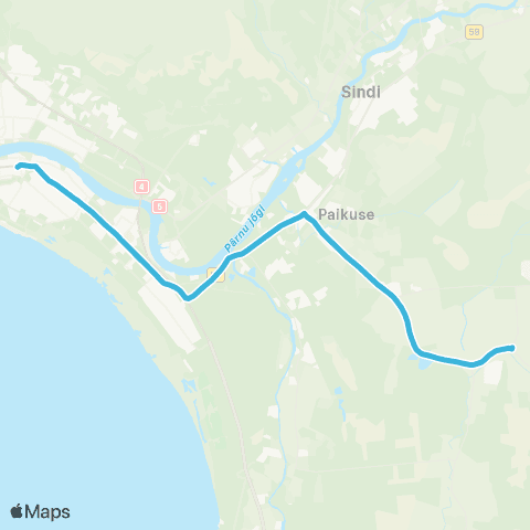 SEBE Aktsiaselts Tammuru - Seljametsa - Pärnu map