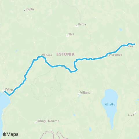 SEBE Aktsiaselts Pärnu - Suure-Jaani - Põltsamaa - Jõgeva map
