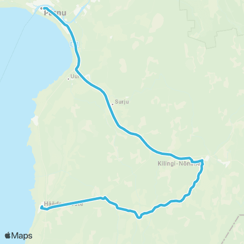 Aktsiaselts MK Autobuss Häädemeeste - Kilingi-Nõmme - Pärnu map