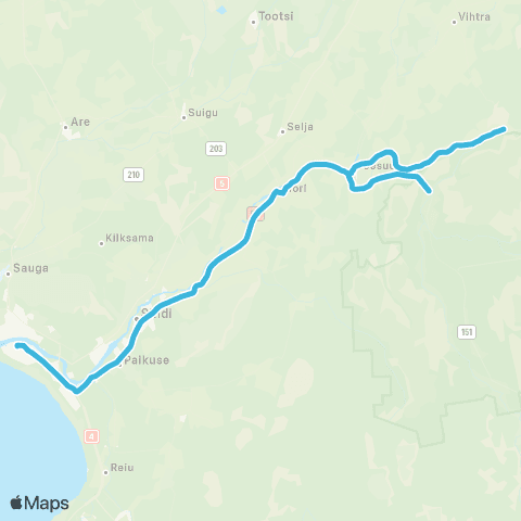 SEBE Aktsiaselts Pärnu - Tori - Aesoo map