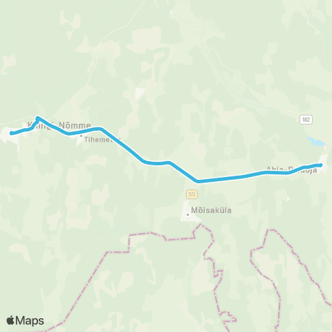 Aktsiaselts MK Autobuss Kilingi-Nõmme - Mõisaküla - Abja-Paluoja map