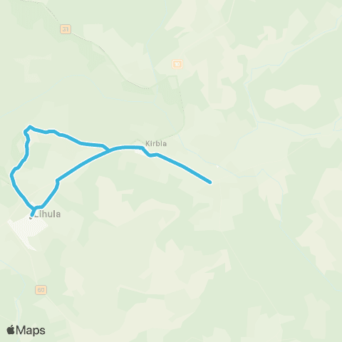 GoBus AS Lihula - Kloostri - Rumba - Lihula map