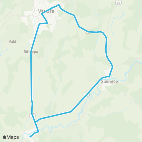 SEBE Aktsiaselts Vändra - Vihtra - Suurejõe - Vändra map