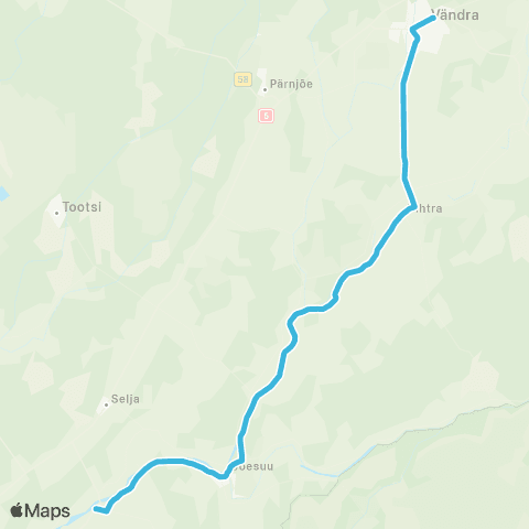 SEBE Aktsiaselts Vändra - Vihtra - Tori map
