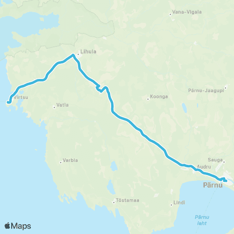 SEBE Aktsiaselts Pärnu - Lõpe - Lihula - Virtsu map