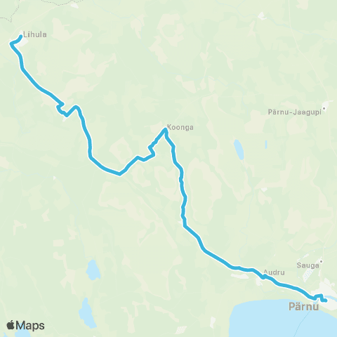 SEBE Aktsiaselts Pärnu - Koonga - Kalli - Lihula map