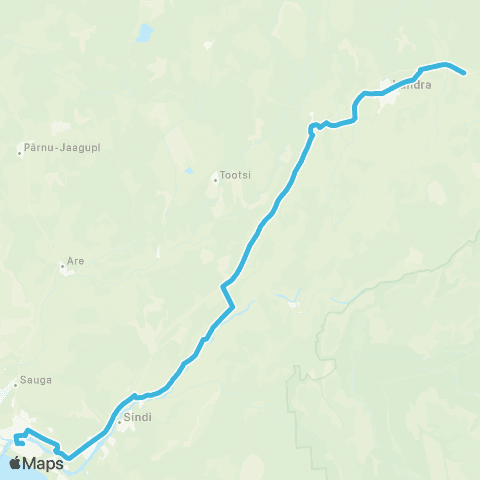 SEBE Aktsiaselts Pärnu - Vändra - Võidula - Kadjaste - Vändra map